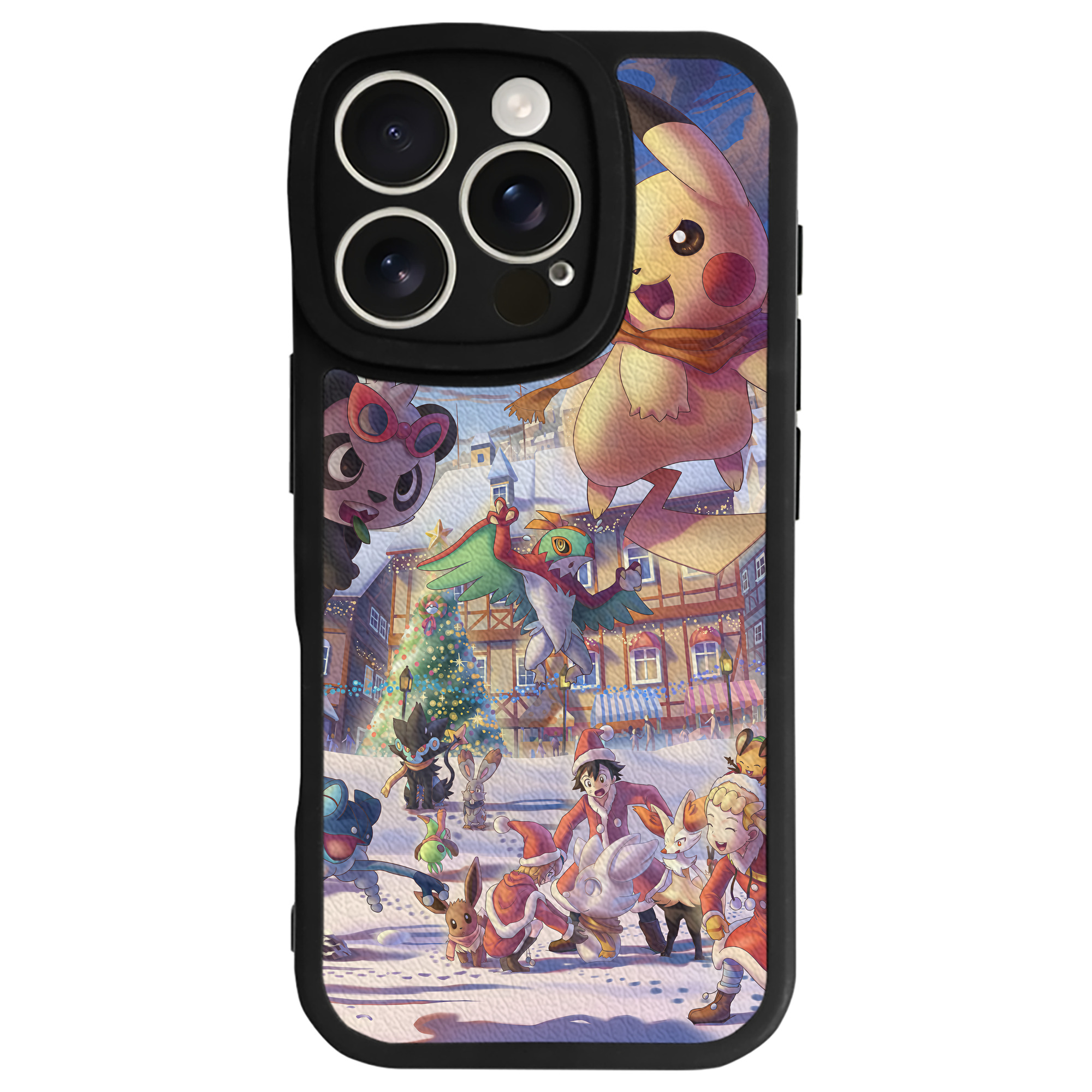 （画像用） ポケットモンスター Pokémon 【iPhone 16シリーズ対応】シリコンスマホケース（レザー調） 材質：シリコン